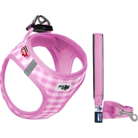 Curli Vest Harness Air-Mesh & Leash Puppy Set - S - Lichtroze