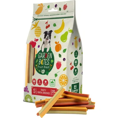 Garden Bites Fruity Dental Groovies hondensnack 2 x S
