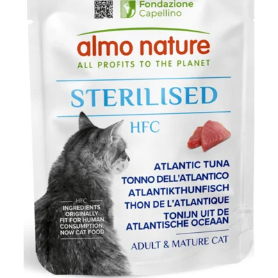 Almo Nature HFC Sterilised Kattenvoer Tonijn uit de Atlantische Oceaan 50 gr