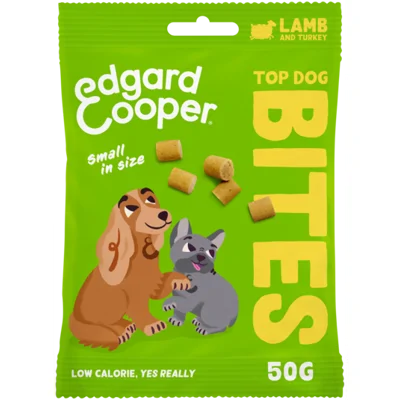 Edgard & Cooper Bites Small Lam&Kalkoen hondensnacks 50 gram