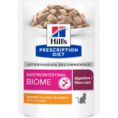 Hill's Prescription Diet Gastrointestinal Biome kattenvoer met Kip 12x85gr