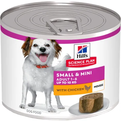 Hill's Science Plan Small & Mini Mousse Adult Kip natvoer hond 12x200 gram