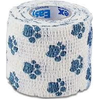 Petflex Zwachtel Wit Print 4,5m-7,5cm