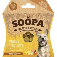 Soopa Bites met banaan & pindakaassmaak hondensnack (50 gram) Per 3 product name