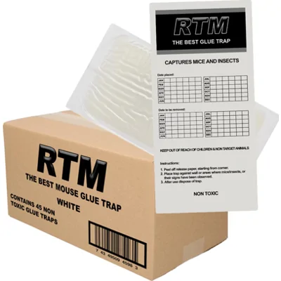 Muizen Lijmplanken Trapper RTM (45 Stuks) Tegen Muizen - Sterke kleefkracht - Kant-en-klaar - Voordeelverpakking