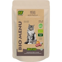 20x BF Petfood Biofood Kat Organic Rund Menu 100 gr