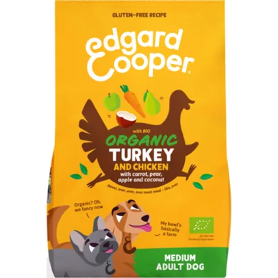 4x Edgard&Cooper Hondenvoer Bio Kalkoen - Bio Kip 2,5 kg