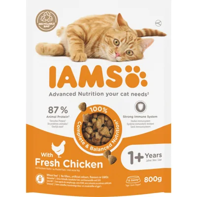 5x IAMS Kat Adult Kip 800 gr