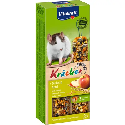 Vitakraft Rat Kräcker Appel & Spelt - 2 stuks