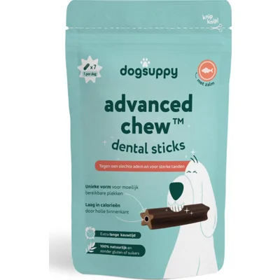 DogSuppy Hondensnack Advanced Chew Dental Sticks Zalm 160 gr