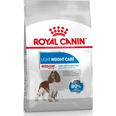 4x Royal Canin Hondenvoer Droog Light Weight Care Medium 3 kg
