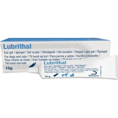 Lubrithal Ooggel voor hond en kat 15 gr 15 g