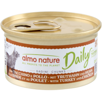 Almo Nature Dailymenu kat natvoer met blokjes kalkoen en kip 85gr product name