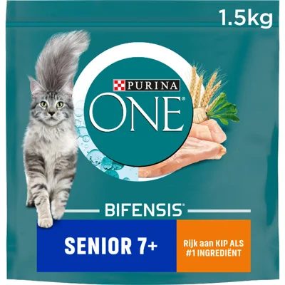 Purina One Senior Cat Kip en Volkoren Granen 3kg
