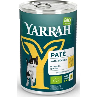Yarrah natvoer kat blik pate bio kip 400gr