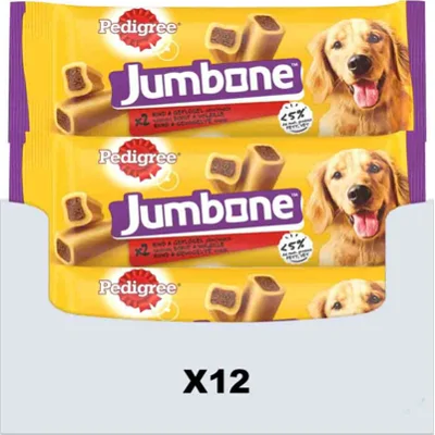 12x Pedigree Jumbone Medium Rund&Gevogelte 200 gr