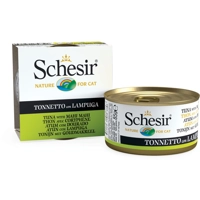 14x Schesir Katten Natvoer Blik Tonijn en Goudmakreel 85 gr