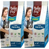 2x HobbyFirst Canex Adult Vis - Rijst 12 kg