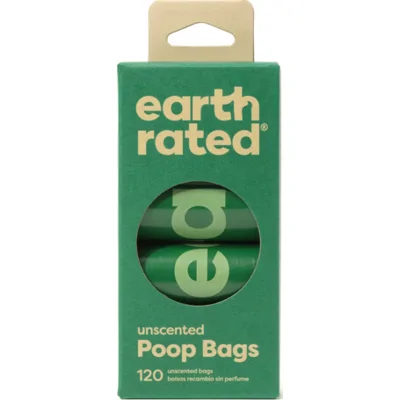Earth Rated Eco Poepzakjes Geurloos 8 x 15 zakjes
