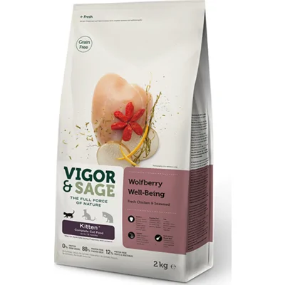 Vigor&Sage Kattenvoer Kitten Well-Being Wolfberry 2 kg