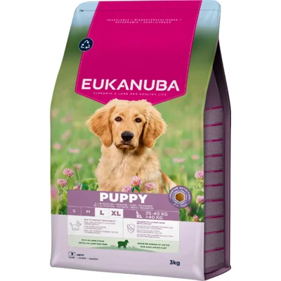 Eukanuba Puppy Large met lam en rijst hondenvoer 2 x 3 kg