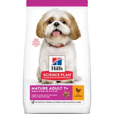 4x Hill's Canine Mature Adult Small - Mini Kip 3 kg