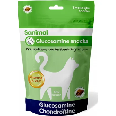 Sanimal Kattensnack Glucosamine 60 gr