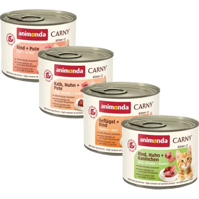 Animonda Carny Kitten - Rund met Kalkoen - 12 x 200 g