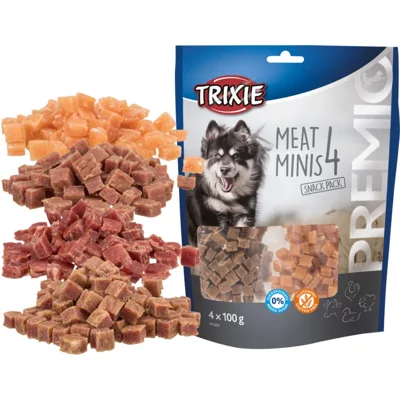 Trixie 4 Meat Minis hondensnacks 400 gram