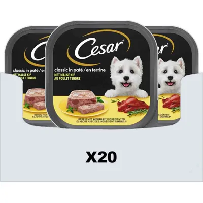 20x Cesar Alu Malse Kip 300 gr