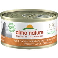 48x Almo Nature HFC Natural Kattenvoer Nat Blikje Kip&Kaas 70 gr