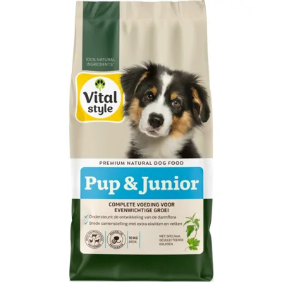 Vitalstyle Puppy&Junior Hondenvoer 10 kg