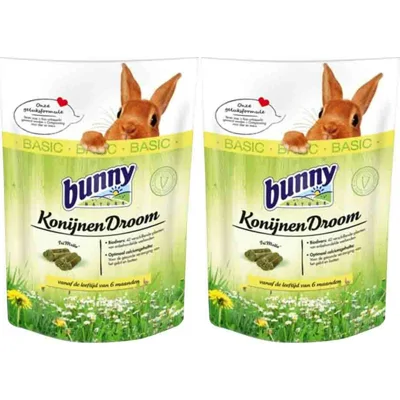 2x Bunny Nature Konijnendroom Basic 4 kg