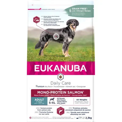 3x Eukanuba Adult Mono Proteïne Hondenvoer Zalm 2,3 kg