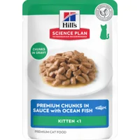 Hill's Science Plan - Kitten - Maaltijdzakje - Zeevis - 12 x 85 g
