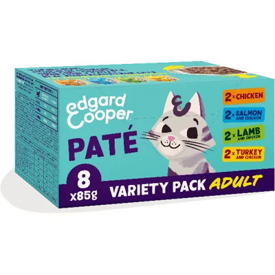 Edgard & Cooper multipack paté kat natvoer kuipjes 8 x 85gr