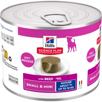 Hill's Science Plan Small & Mini Mousse Mature Rund natvoer hond 12x200 gram