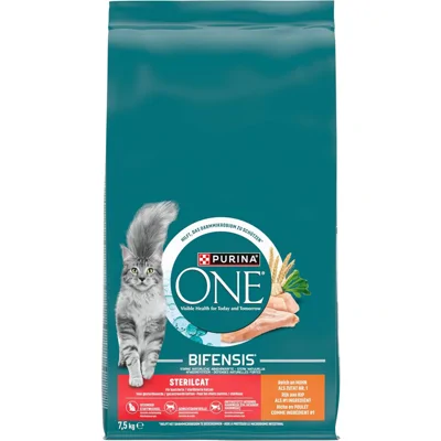 Purina One Sterilcat Rijk aan Kip en Tarwe kattenvoer 7,5 kilo