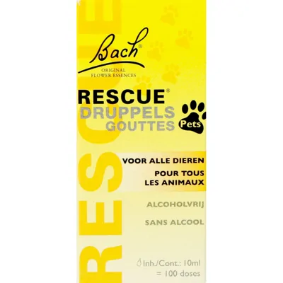Bach Rescue Pets druppels alcoholvrij (10 ml) Per stuk