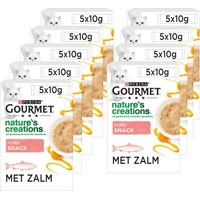 11x Gourmet Nature's Creations Puree Zalm Wortel 5 x 10 gr