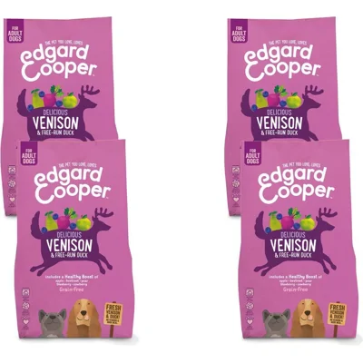 4x Edgard&Cooper Hondenvoer Hert - Scharreleend 2,5 kg