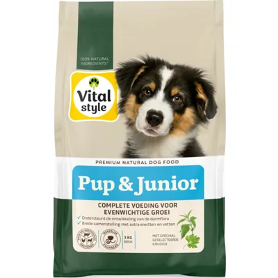 Vitalstyle Puppy&Junior Hondenvoer 3 kg