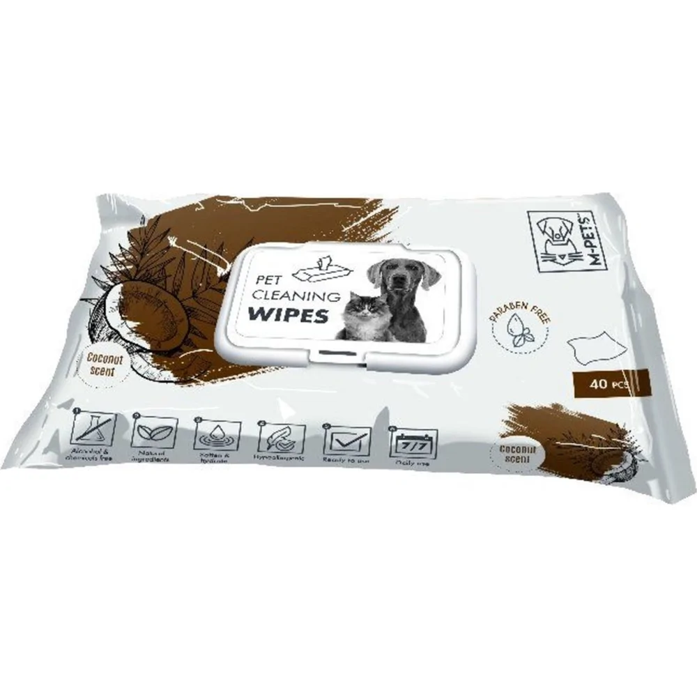 M-Pets Wipes Coconut - 40 stuks