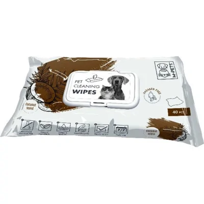 M-Pets Wipes Coconut - 40 stuks