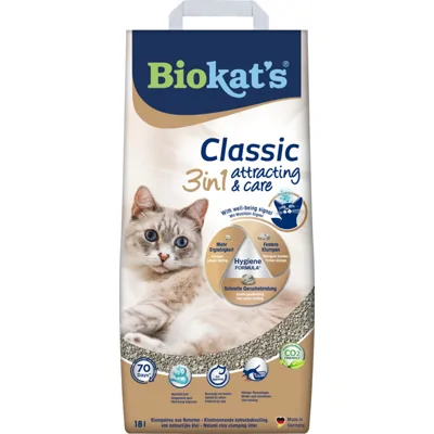 Biokat's Kattenbakvulling Classic Attracting Care 18 liter
