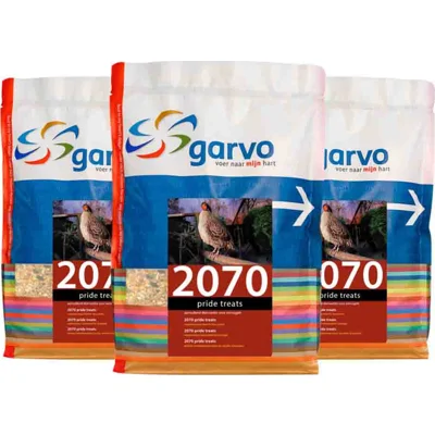 3x Garvo Vogelvoer Pride Treats (207008) 800 gr