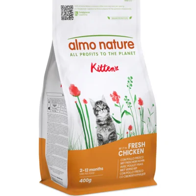 Almo Nature Holistic Kitten Kip & Rijst 400 gr