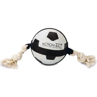 Beeztees Action Voetbal met Touw Ø 12,5 cm