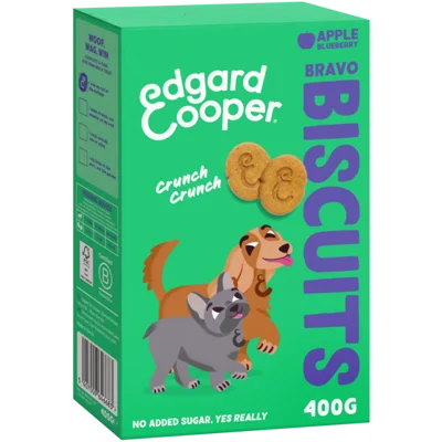 Edgard & Cooper Bravo Biscuits Appel&Bosbes hond 400 gram