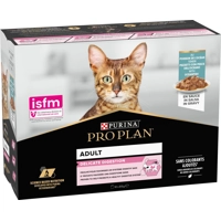 Purina Pro Plan Adult Delicate Rijk aan vis kat natvoer 10x85g